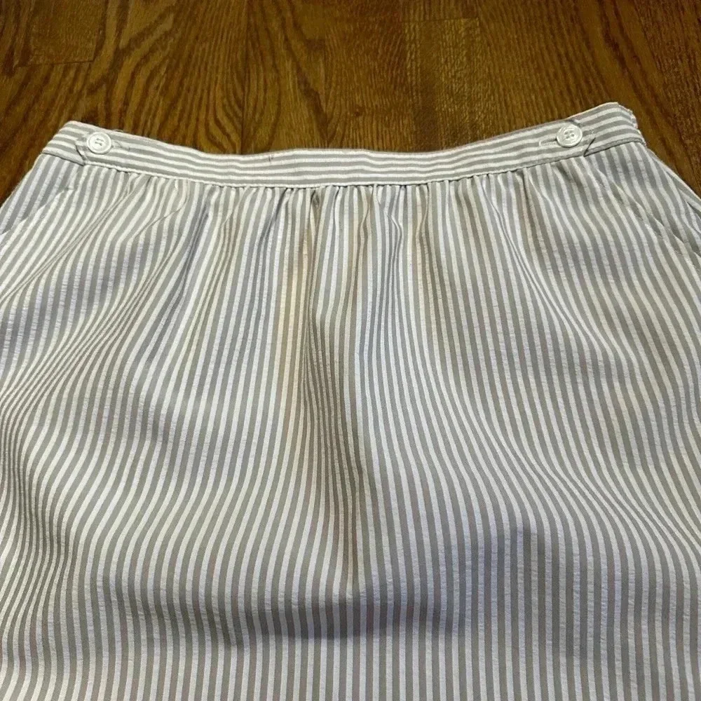 Vintage HABERDASHERY Seersucker Skirt Size14